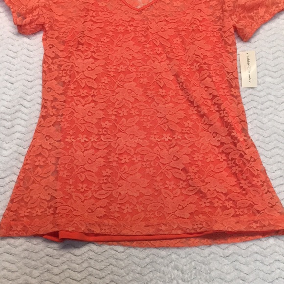 NWT Bobbie Brooks lace shirt - size Large - Picture 6 of 8